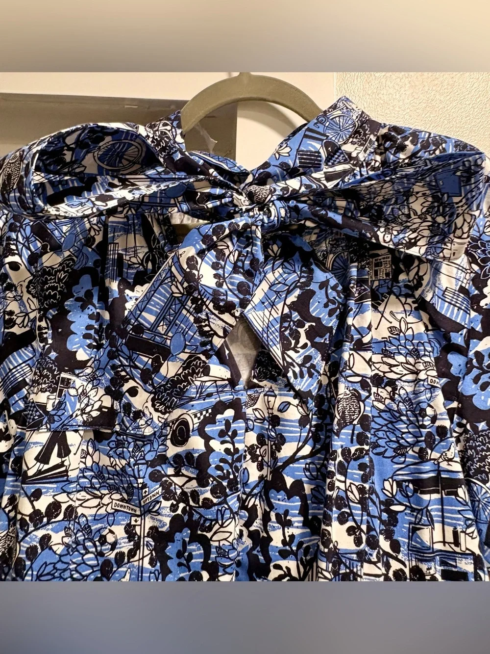 Kate Spade Dress- NWOT- Medium- NEW York Scenic Stroll Dress with Bow Tie back!